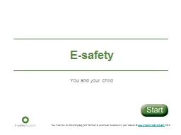 E-safety You and your child