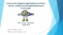 Community Based Organizations are from Venus; Health Care Organizations are