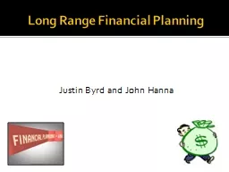 Long Range Financial Planning