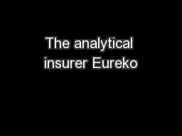The analytical insurer Eureko