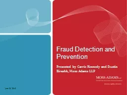 Fraud  Detection  and  Prevention