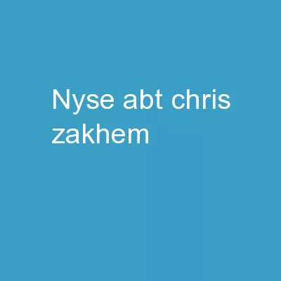 NYSE:ABT Chris Zakhem |