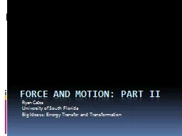 Force and Motion: Part ii