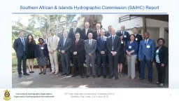 Southern African & Islands Hydrographic Commission (SAIHC) Report