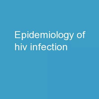 Epidemiology of HIV Infection