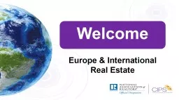 Welcome Europe & International Real Estate