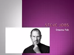 Steve Jobs Oreanna Folk intro