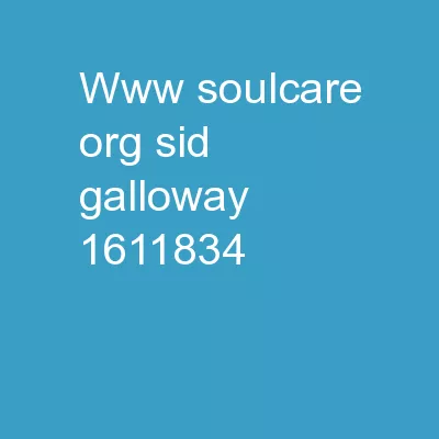 www.soulcare.org	Sid Galloway