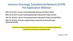 Immuno-Oncology Translational Network (IOTN)