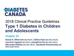 Type 1 Diabetes in Children and Adolescents