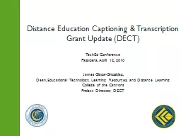 Distance Education Captioning & Transcription