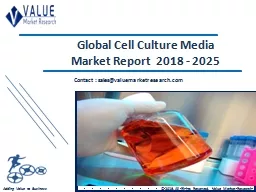 Cell Culture Media Market Share, Global Industry Analysis Report 2018-2025