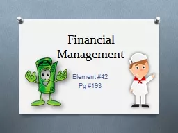 Financial Management Element #42