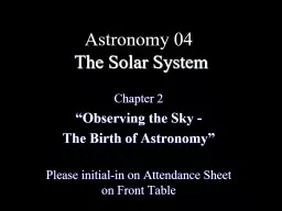 Astronomy 04   The Solar System