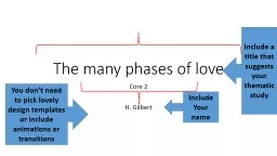 The many phases of love Core 2