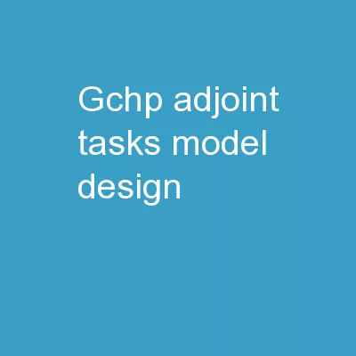 GCHP  adjoint  tasks Model design