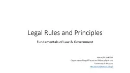 Legal   Rules  and  Principles