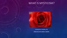 What is mysticism? Francesca simon, FRC