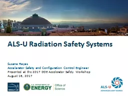 ALS-U  Radiation Safety Systems