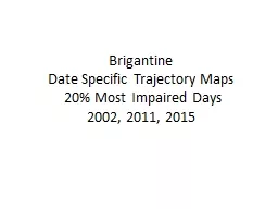 Brigantine  Date Specific Trajectory Maps