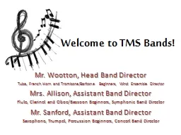 Welcome to TMS Bands! Mr.