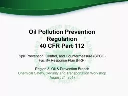 Oil Pollution Prevention Regulation