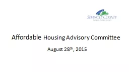 Affordable  Housing Advisory Committee
