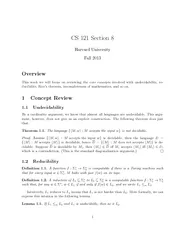CS  Section  Harvard University Fall  Overview This we