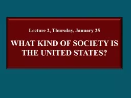 Lecture 2, Thursday, January