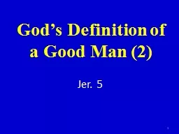 God’s Definition of a Good Man (2)
