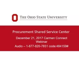 December 21,  2017 Carmen Connect Webinar