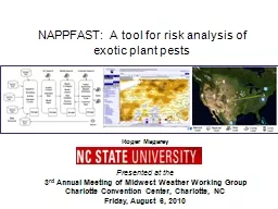 NAPPFAST: A tool for risk analysis of exotic plant pests