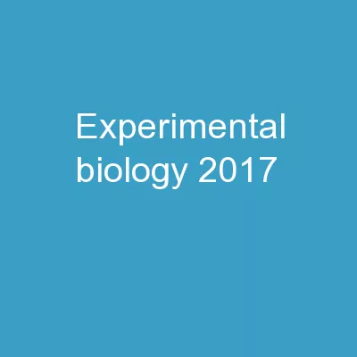 Experimental Biology 2017