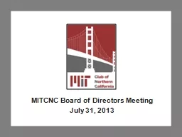 MITCNC Board of  Directors Meeting