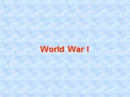 World War I Introduction