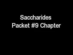 Saccharides Packet #9 Chapter
