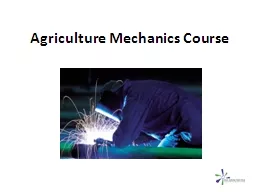 Agriculture Mechanics Course
