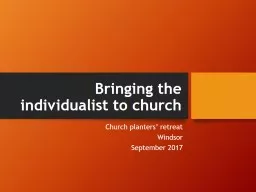 Bringing the individualist to church
