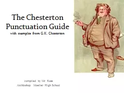 The Chesterton Punctuation Guide