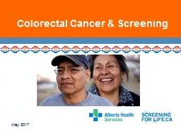 Colorectal Cancer & Screening