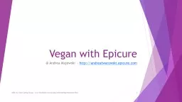 Vegan with Epicure @ Andrea Majewski  -