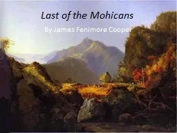 Last of the Mohicans By James