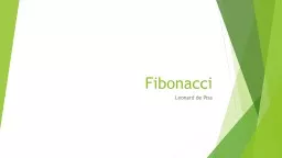 Fibonacci Leonard de Pisa