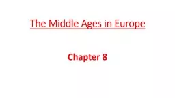 The Middle Ages in Europe