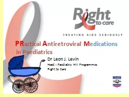 PR actical   A ntiretroviral