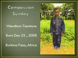 Compassion Sunday Wendtoin