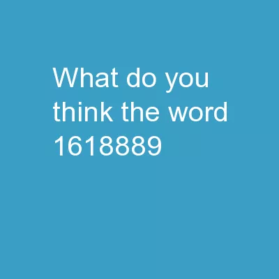 What do you think the word