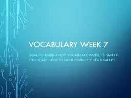 Vocabulary Week  of 10/24 – 10/27