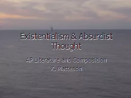 Existentialism & Absurdist Thought