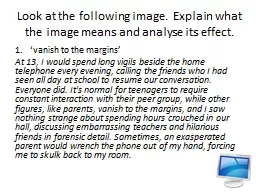 Look at the following image.  Explain what the image means and analyse its effect.